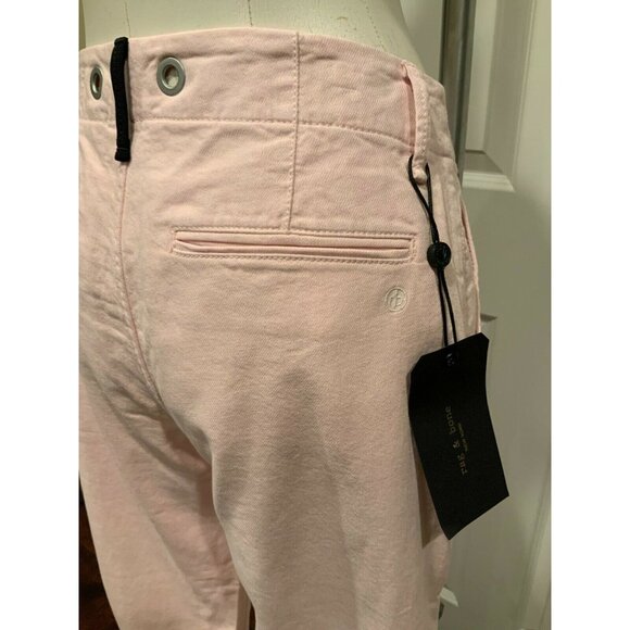 Rag & Bone Blush Pink Buckley Straight Wide Leg Pants, Size 24, NWT! $225 - Picture 1 of 9